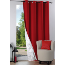 RIDEAU OCCULTANT NELSON 100% POLYESTER 135X250 ROUGE