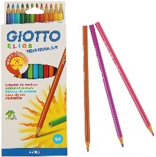 24 CRAYONS COULEURS GIOTTO ELIOS TRI