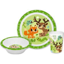 SET PETIT DEJEUNER MELAMINE INTO THE FORREST VERT