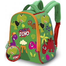 SAC A DOS CRASH DINO 25CM VERT