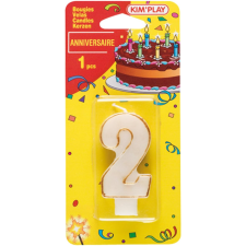 BOUGIE ANNIVERSAIRE KIM PLAY CHIFFRE N°2