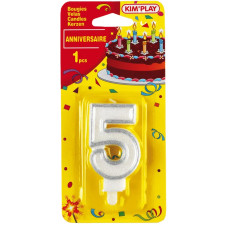 BOUGIE ANNIVERSAIRE KIM PLAY CHIFFRE N5