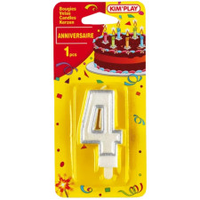 BOUGIE ANNIVERSAIRE KIM PLAY CHIFFRE N4