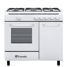 CUISINIERE BUTANETTE FROMATIC FBUT96GG5IW 5 FEUX ET FOUR GAZ 90X60 BLANC