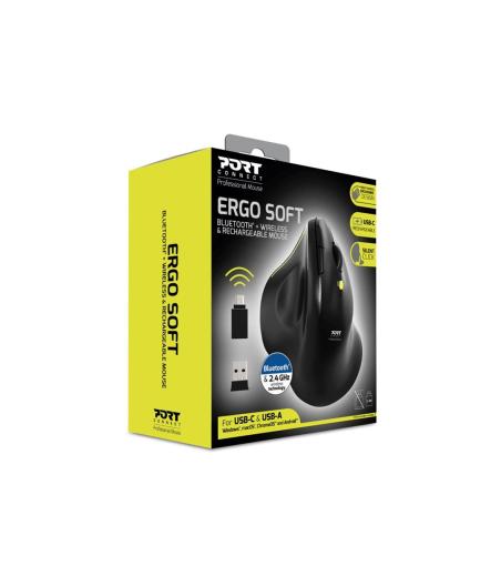 CLAVIER ET SOURIS MOUSE ERGO RECHARGEABLE BLTH ERGO SOFT