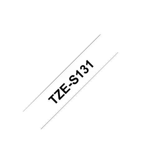 BROTHER TZE-S131 NOIR/CLAIR 12MM 8M