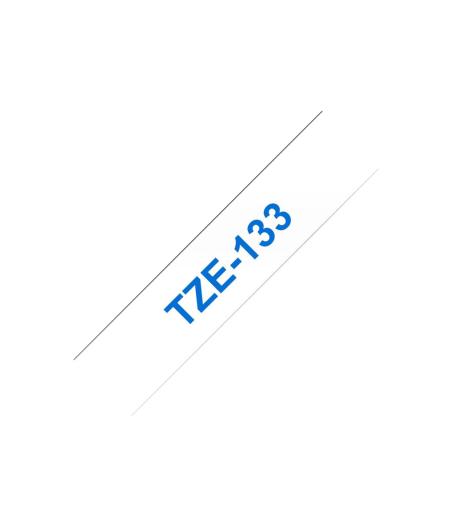 BROTHER RUBAN TZE133 12MM BLEU SUR FOND