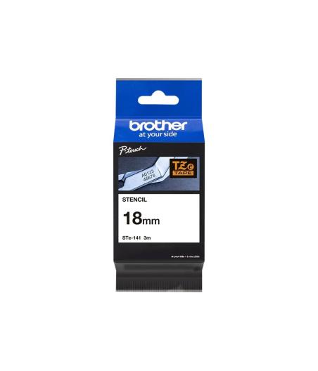 RUBAN POCHOIR BROTHER STE-141 NOIR 18MM