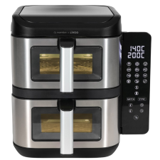 FRITEUSE AIR FRYER LIVOO DOC344CO DOUBLE BAC 2X5.5L 2800W NOIR