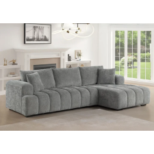 CANAPE D'ANGLE NC25003GREYRIGHT TISSU MICROFIBRE GRIS