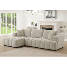 CANAPE D'ANGLE NC25003BROWNLEFT TISSU MICROFIBRE MARRON CLAIR
