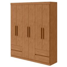ARMOIRE ZEUS 59617.52.640 6 PORTES CHENE MIEL