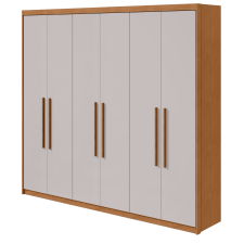 ARMOIRE ARIES 59621.52.636 6 PORTES AMANDE ET BLANC CASSE