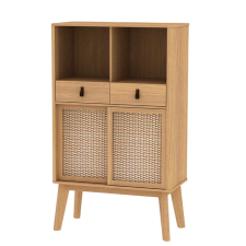 BUFFET HAUT MALANG 2 PORTES ET 2 TIROIRS CHENE CLAIR