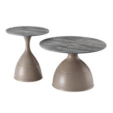 TABLE BASSE GIGOGNE MDF CYY-09 EFFET PIERRE GRISE