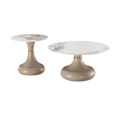 TABLE BASSE GIGOGNE CYY-08 EN CERAMIQUE EFFET MARBRE