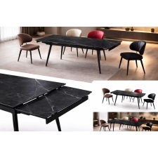 TABLE EXTENSIBLE GT6BLACK CERAMIQUE EFFET MARBRE NOIR