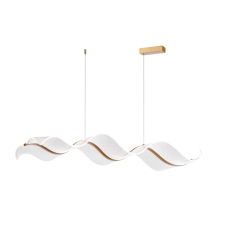 SUSPENSION RM2388 LED FINITION BLANC ET DOREE