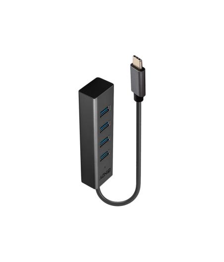 HUB LINDY 4 PORT USB 3.2 TYPE C