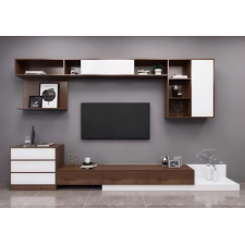 LIVING EN KIT UL-LV1479 EFFET NOYER ET BLANC MAT