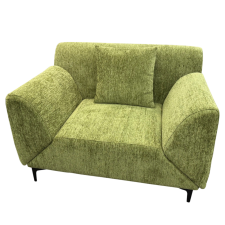 FAUTEUIL CONVERTIBLE DESIGN 299 EN TISSU CHENILLE VERT OLIVE