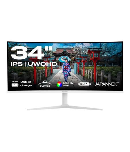 ECRAN JAPANNEXT JN-I340UWQHD60C-C65W-HS-W 34P