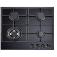 PLAQUE DE CUISSON A GAZ DEROSSO NDR-4FGWF-V 4 FEUX 60CM VERRE NOIR