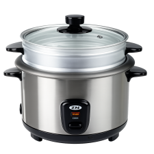 CUISEUR A RIZ + PANIER VAPEUR 7LINE SS-7PB 2.2L NOIR ET INOX