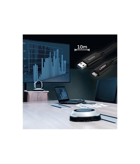 CABLE LINDY 10M USB 3.2 GEN 1 TYPE A TO C HYBR