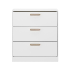 COMMODE DREAM 3 TIROIRS BLANC ET CHENE DE JAPON