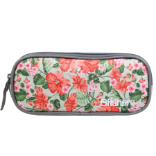 TROUSSE SCOLAIRE 2 COMPARTIMENTS OFFSHIRE GRISE FLEURS