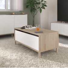 TABLE BASSE MORPHOS AVEC OUVERTURE SUR LE HAUT BLANC/CHENE