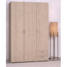 ARMOIRE DAILY 3 PORTES ET 2 TIROIRS BEIGE CHENE