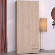 ARMOIRE DAILY 2 PORTES ET 2 TIROIRS CHENE