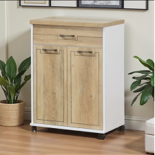 MEUBLE BAS DE CUISINE BIANCA MH 8702 2 PORTES ET 1 TIROIR BLANC ET OAK