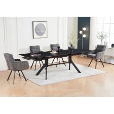TABLE RECTANGULAIRE EXTENSIBLE MDT6834A-NOIR 260CM NOIR