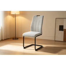 LOT DE 6 CHAISES MDC5133B EN TISSU BEIGE