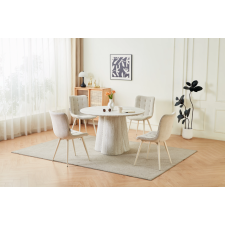 TABLE A MANGER RONDE MDT6893B TRAVERTIN