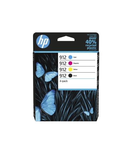 CARTOUCHE D'ENCRE HP 912 CMYK ORIGINAL INK CARTRIDGE 4-PAC