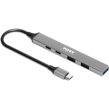 CONCENTRATEUR HUB PORT CONNECT USB-C 5 PORTS 100WATTS GRIS