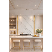 PANNEAU MURAL PVC LJ50003T MARBRE BLANC