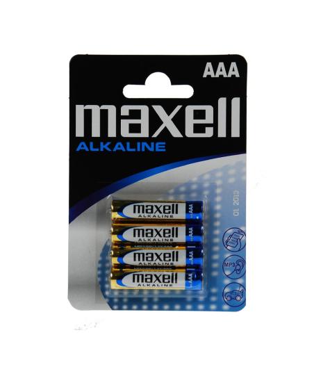 4 PILES LR03 AAA MAXELL ALCALINES