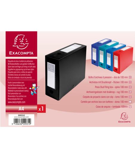 BOITE DE CLASS D100MM PRESSION PP NOIR