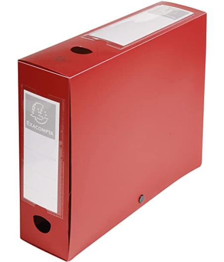 BOITE DE CLASS D80MM PRESSION PP ROUGE