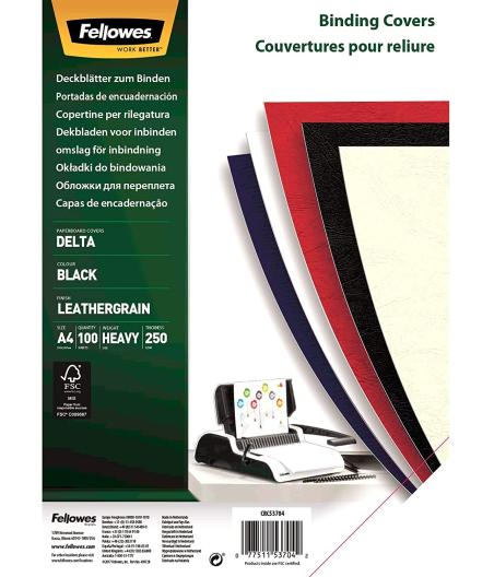 DELTA COUVERTURES A4 NOIR X 100