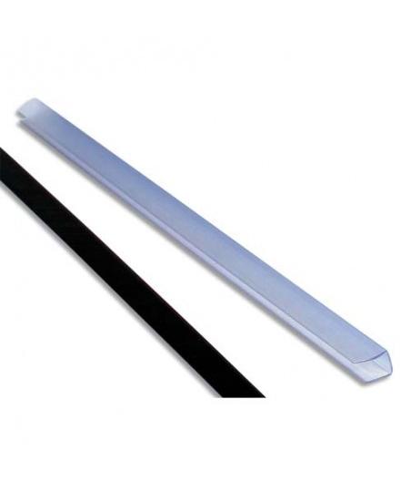 BOITE DE 25 BAGUETTES A RELIER 12MM CAPACITE 120 FEUILLES A4 - CRISTAL