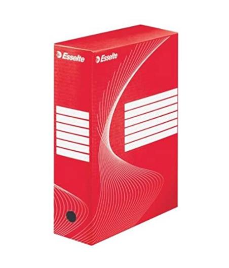 BOITE D'ARCHIVES 100MM ROUGE BOXY VIVIDA ESSELTE , ROUGE
