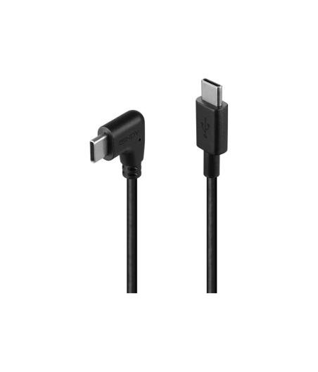LINDY 1M USB 2.0 TYPE C CABLE 90 RIGHT