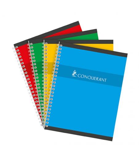 CAHIER CONQUERANT 7 INTEGRALE 240X320 180P 70G Q5/5 ASSORTI