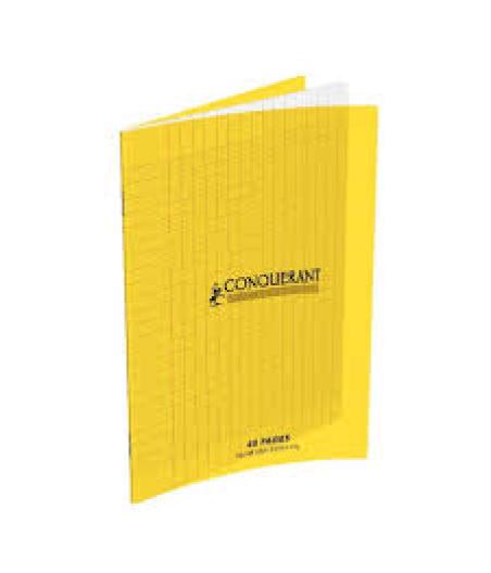 CAHIER AGRAFE 240X320 POLYPRO JAUNE  90G 48P SEYES CLASSIQUE